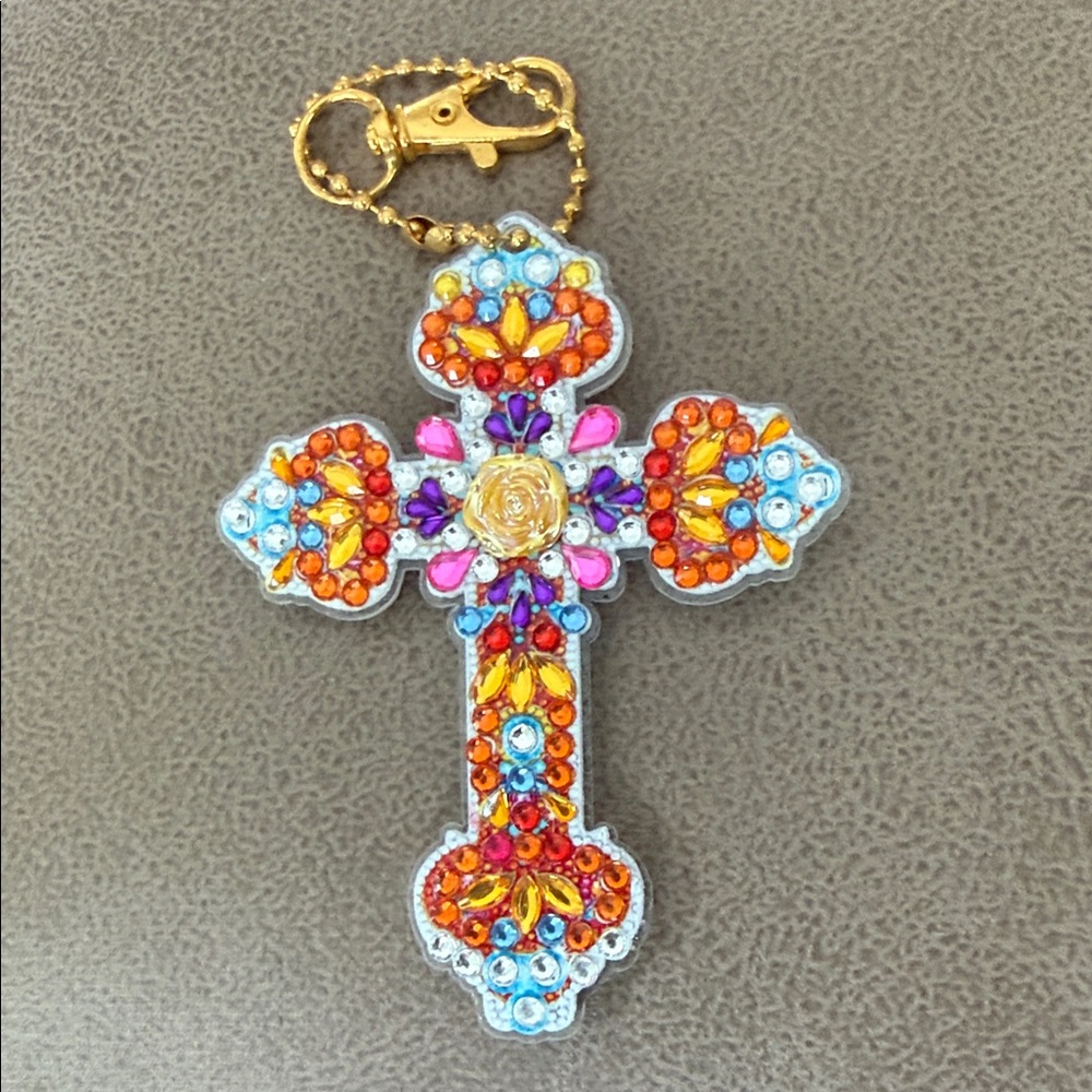 Colorful Cross Key Holder